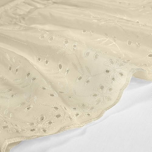 Miniatura 6 de Falda para cama de ojalillo con elástico y volantes