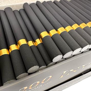 Black Empty Regular 24mm Filter Tubes with Golden Ring - 400 Tubes