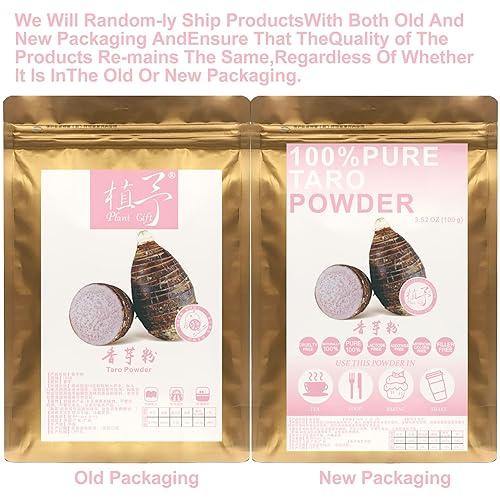 Miniatura 9 de Plant Gift Polvo de taro 100% puro 3.53 oz/3.25 onzas - Polvo sin OMG, sin relleno, sin aditivos, harina de taro natural, el mejor sabor para