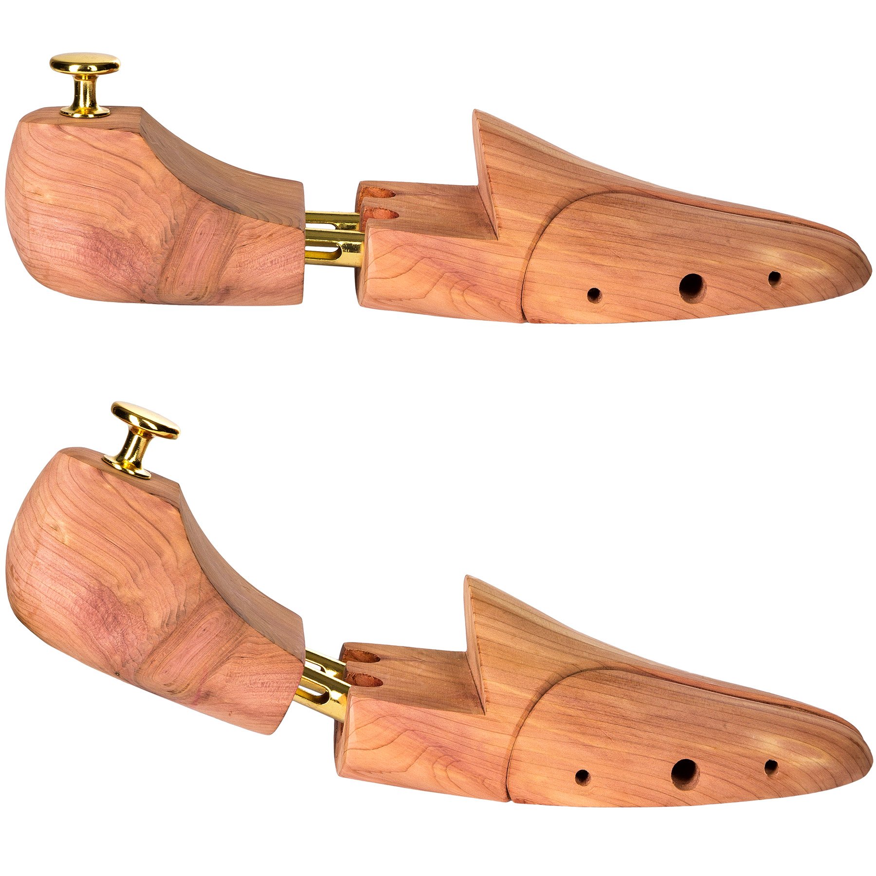 tectake 800697 Hochwertige 2 Paar Schuhspanner Zedernholz Schudehner Schuhweiter Damen Herren Schuhe - diverse Größen -
