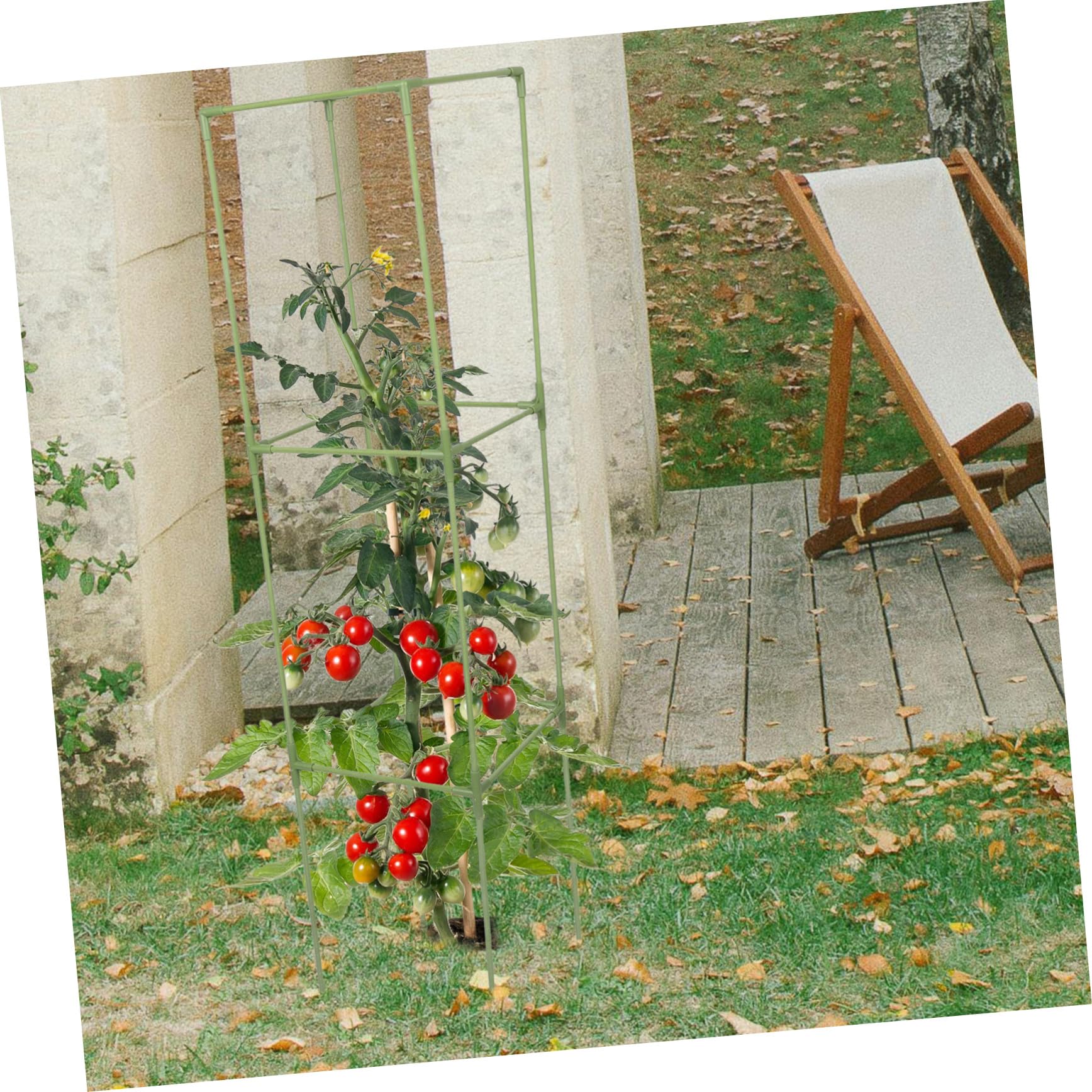 Support de Plantes réutilisable Cadre Support des aubergines Stand de Soutien des Plantes Soutien à la Vigne Treillis Potager de l'usine Rack d'escalade Green