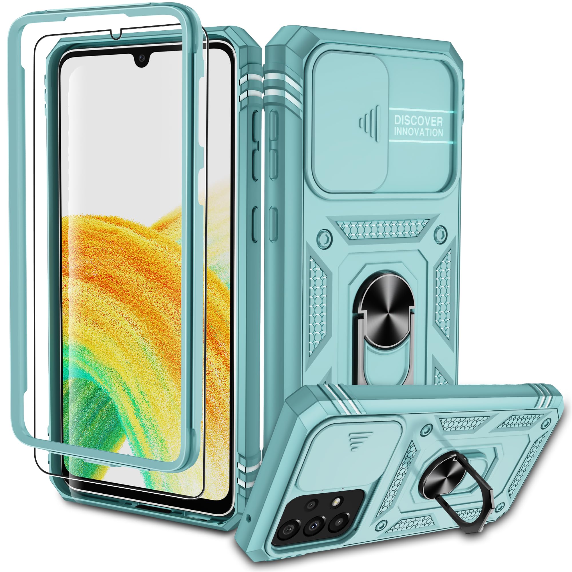 Kompatibel mit Samsung Galaxy Hülle, Eingebetteter Ständer Militärgrad Schutzhülle Handyhülle Starke Stoßfestigkeit Samsung Schutzhülle Samsung Galaxy case Cover