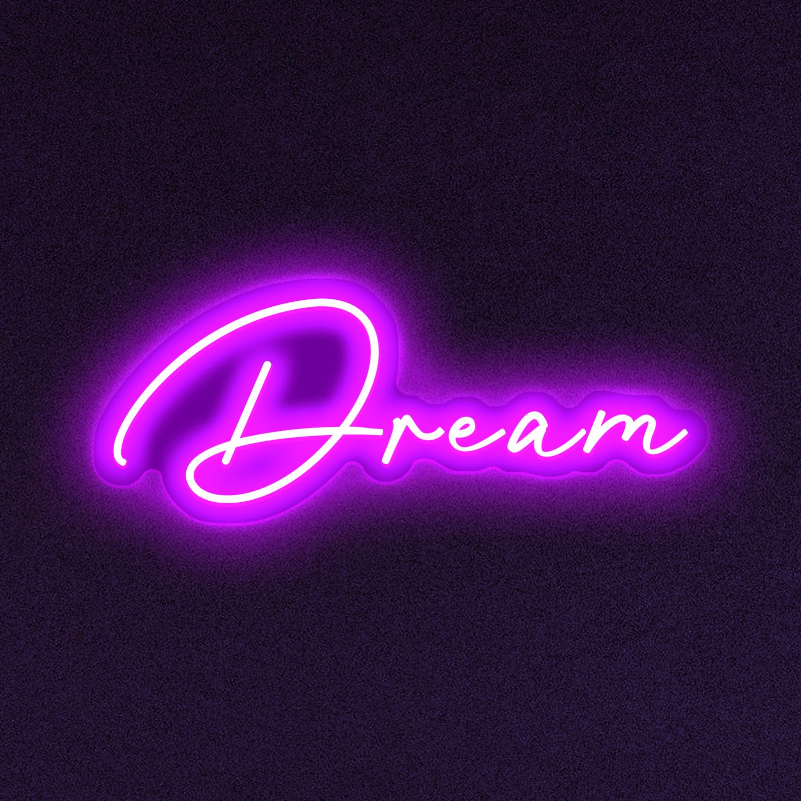 Dreamy Purple Dream LED Neon Light Sign Neon Dream Sign forChildren's Bedroom Living Room Dormitory Night Atmosphere Light Switch Controllable Reusable USB Power Supply (14.96"*7.09") — image 1