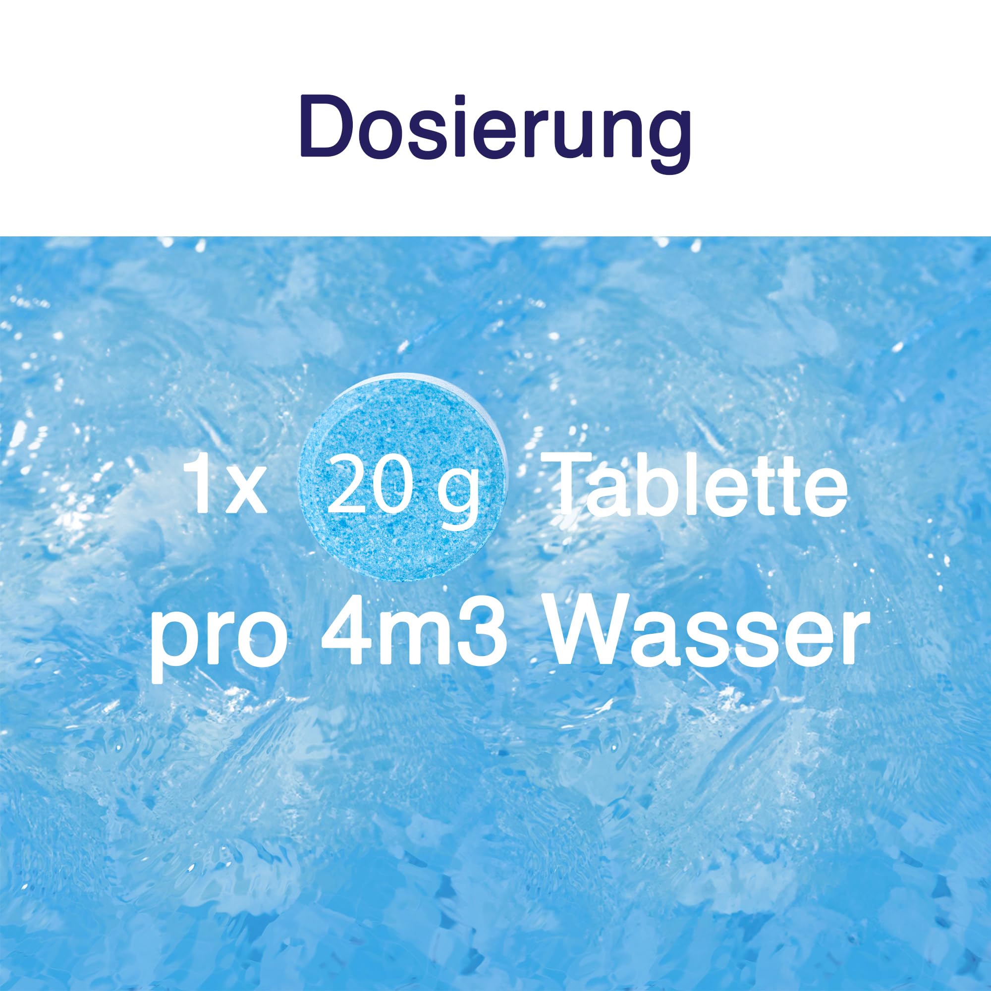 Chlor Multitabletten 11 in 1 Blue – 1kg Eimer mit 20g Tabletten – Langsam löslich für Pool & Whirlpool – Komplettpflege gegen Algen, Trübung, Kalk & Bakterien