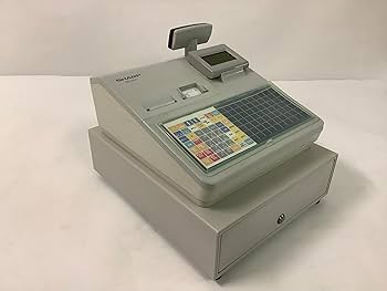 新品カバー 店名設定無料 SHARP XE-A417W レジスター 250508 Amazon | シャープ 電子レジスター フラットキーボードタイプ