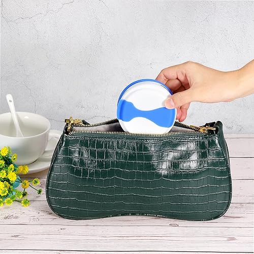 Miniatura 6 de PATIKIL Taza de viaje plegable, paquete de 4 vasos de agua plegables de viaje de 5.7 fl oz, taza de silicona portátil para acampar senderismo al