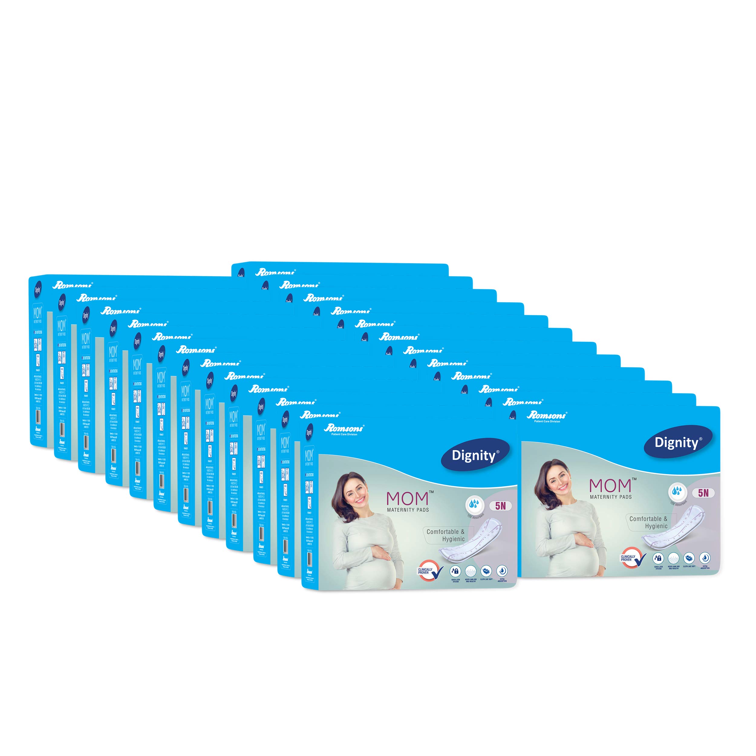 Dignity Mom Maternity Pads, Comfortable & Hygenic, Medium, 5 Pcs/Pack (Pack of 24) 120 Pcs (B081GS58WZ) Amazon Price History, Amazon Price Tracker