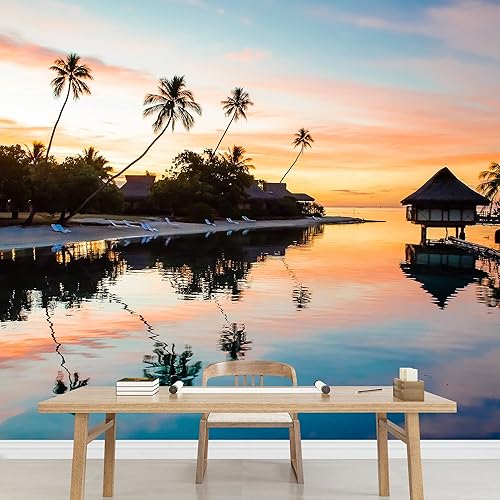 Miniatura 9 de wall26 - Playa en la isla de Mahe en Seychelles - Mural de pared extraíble  Papel pintado autoadhesivo grande - 66x96 pulgadas