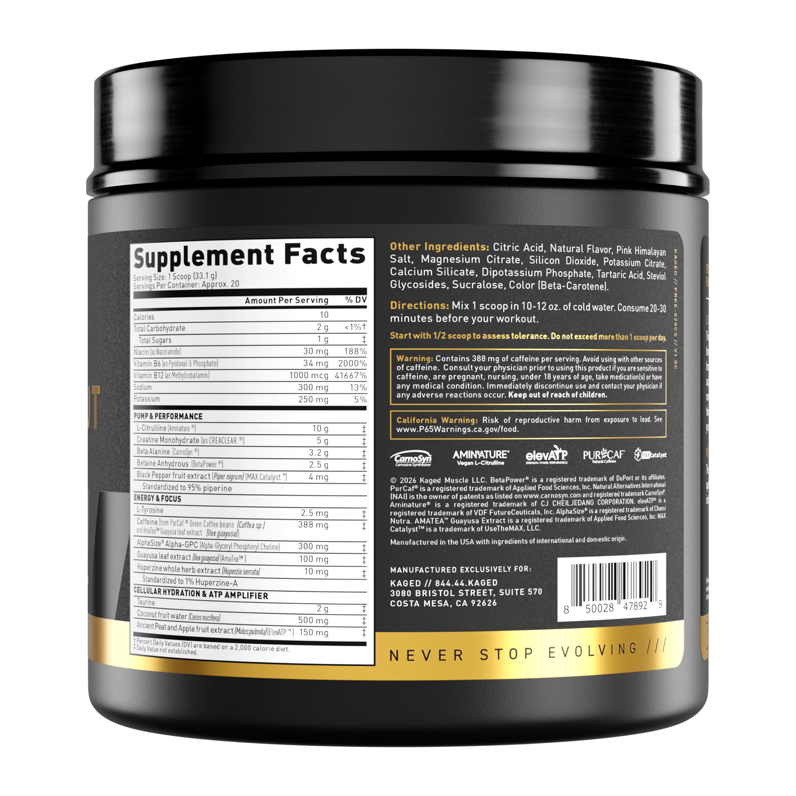 Kaged Pre Workout Powder Pre-Workout Elite for Men & Women — Amazon image 8