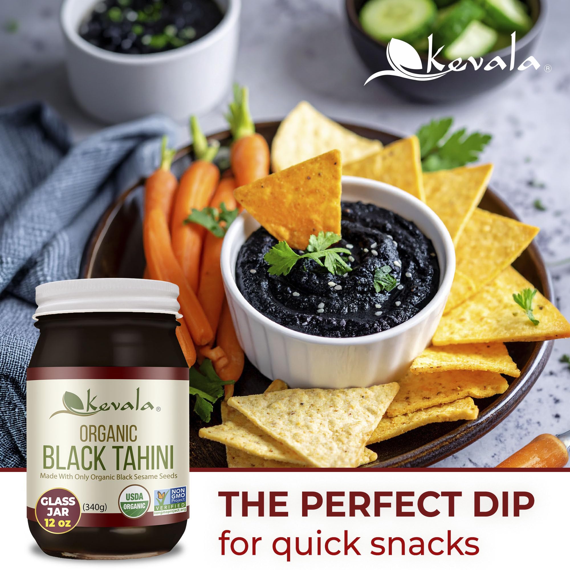 Amazon.com : Kevala Organic Black Tahini - Gluten Free Black