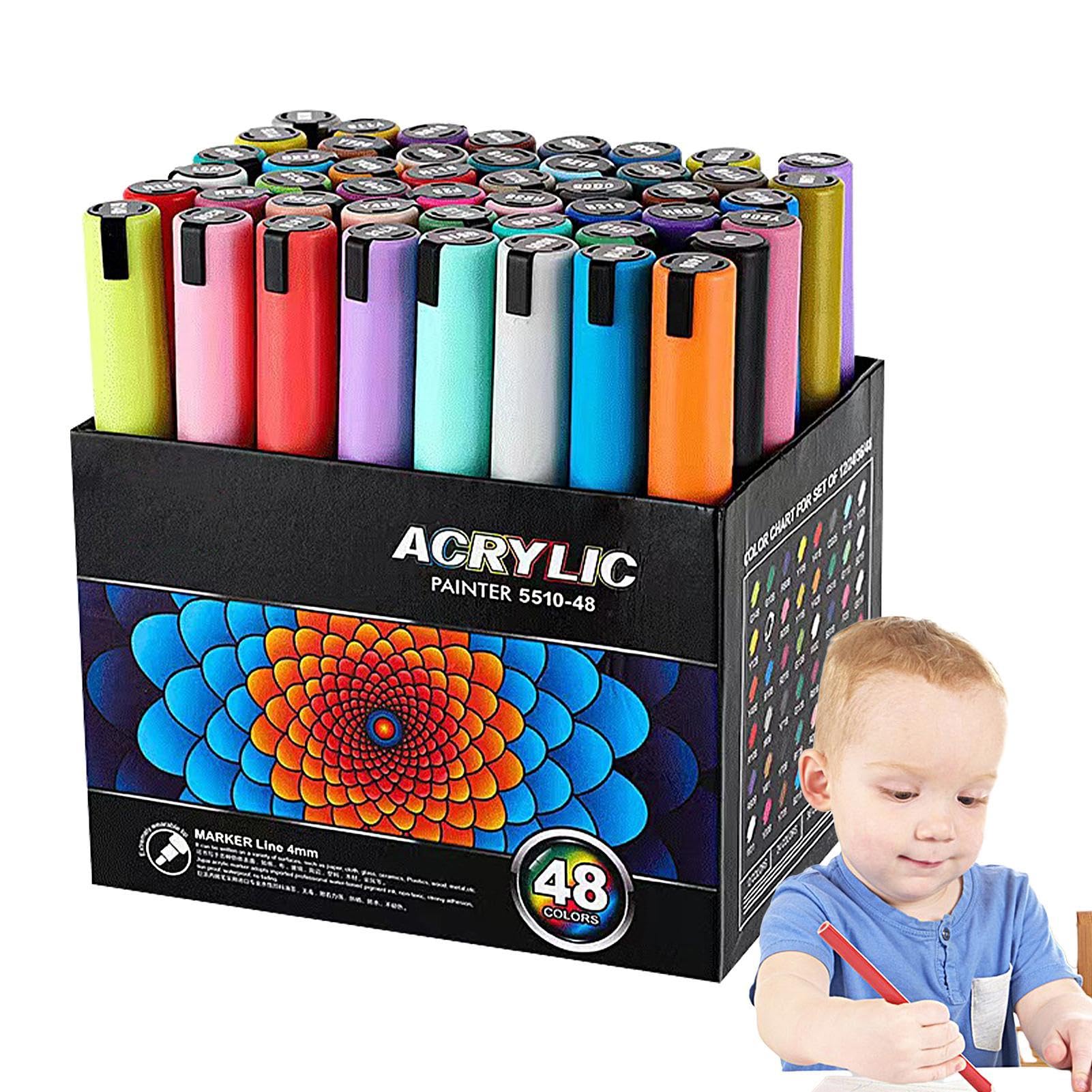 Kreative Stoffmarker, Acrylfarben-Set, Mehrzweck-Kunstbedarf