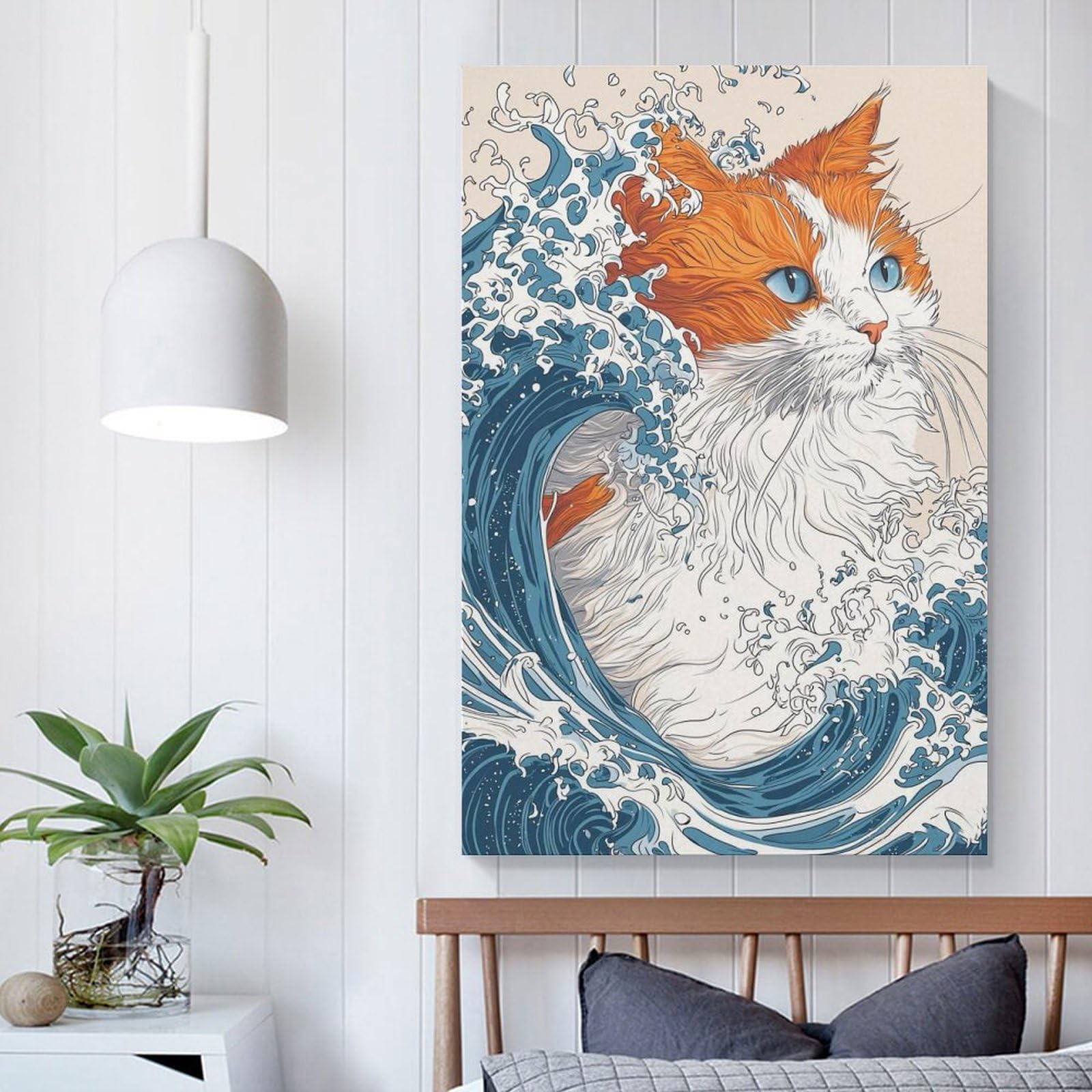 Amazon.co.jp: 猫の浮世絵アニメ漫画、かわいい面白い動物、動物