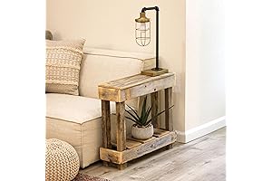 Luxe Accent Natural Coffee Table: Enhance Your Living Room with Organic Charm