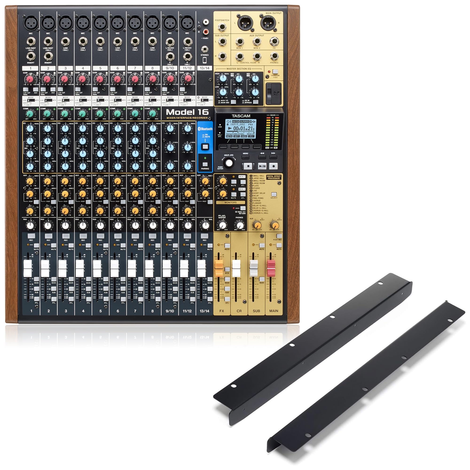 Amazon.com: TASCAM Model 16 Recording Mixer and Rack Mount Kit