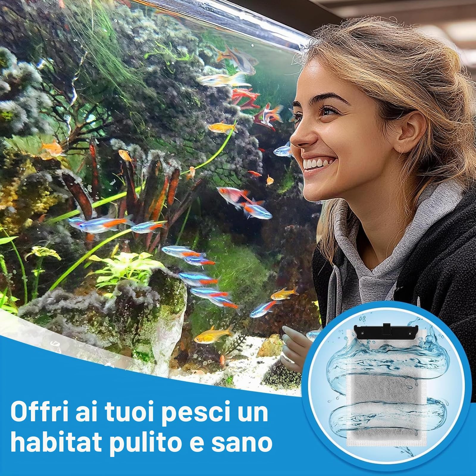 10 Pezzi Adatti per Filtri Tetra Easycrystal 250 & Filterbox 300, Filtri di Ricambio per Reptofilter, Tetra Easycrystal Accessorio per Acquari Dotato di Carbone Attivo e Zeolite