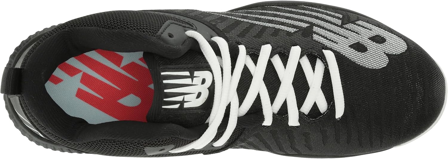 New Balance Men's FuelCell 4040 V6 Molded Baseball Shoe, Black/White, 16 W US
