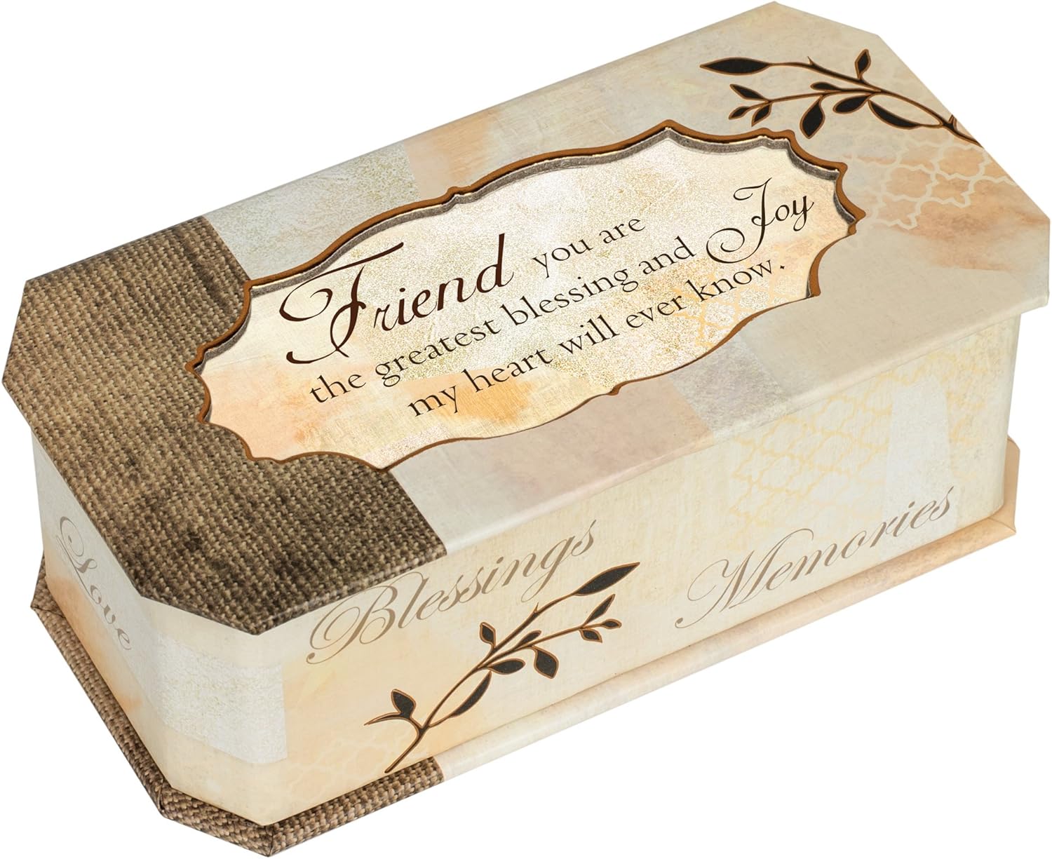 Cottage Garden Friend The Greatest Blessing Tree Branch Jewelry Music Box Plays That's What Friends are for