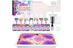 SUSIKEKI Water Marbling Paint Kit for Kids, Arts & Crafts They'll Love