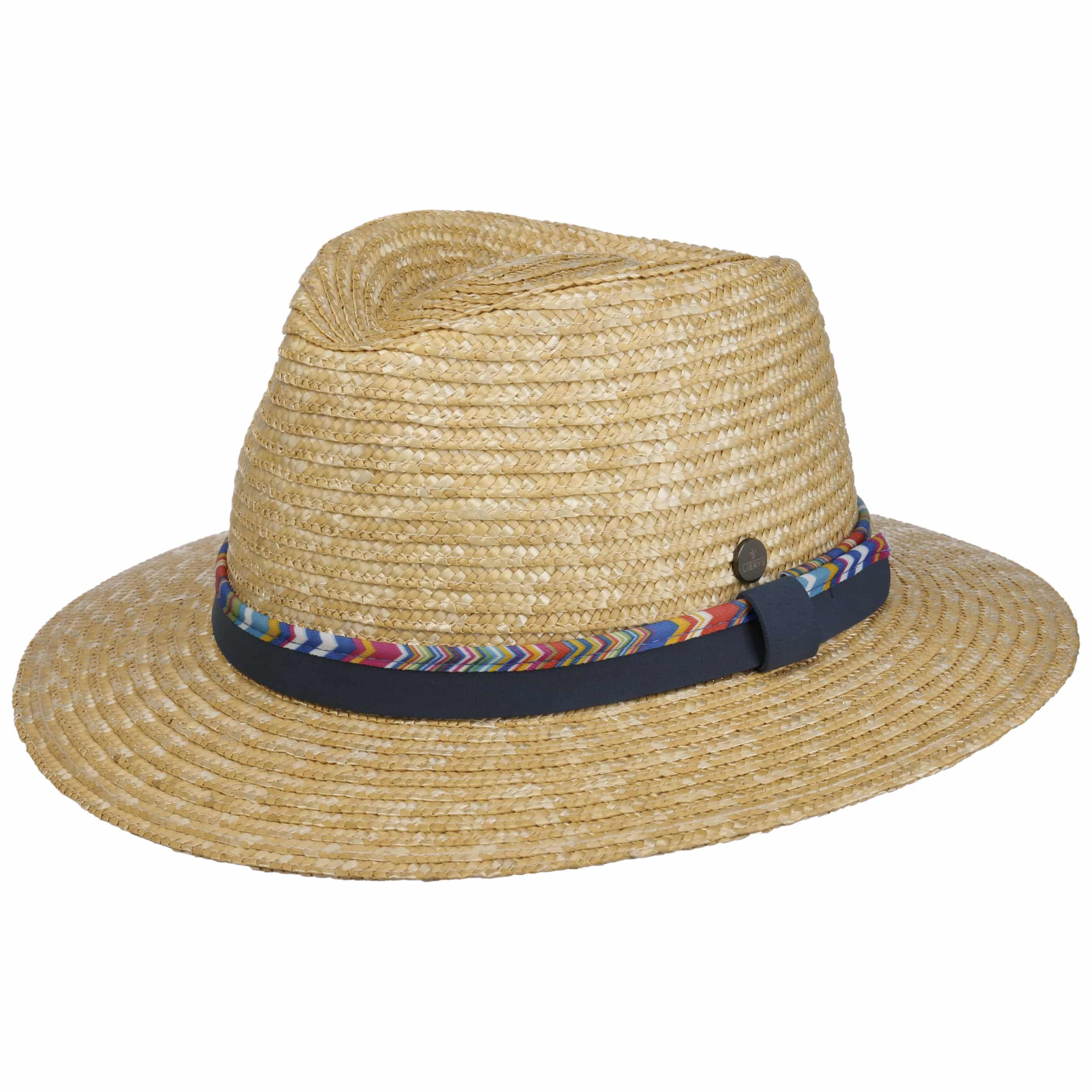 Lierys CHAPEAUSHOP Vandrick Traveller Chapeau de Paille Bande en Cuir Fabrique en Italie Unisexe Printemps Ete