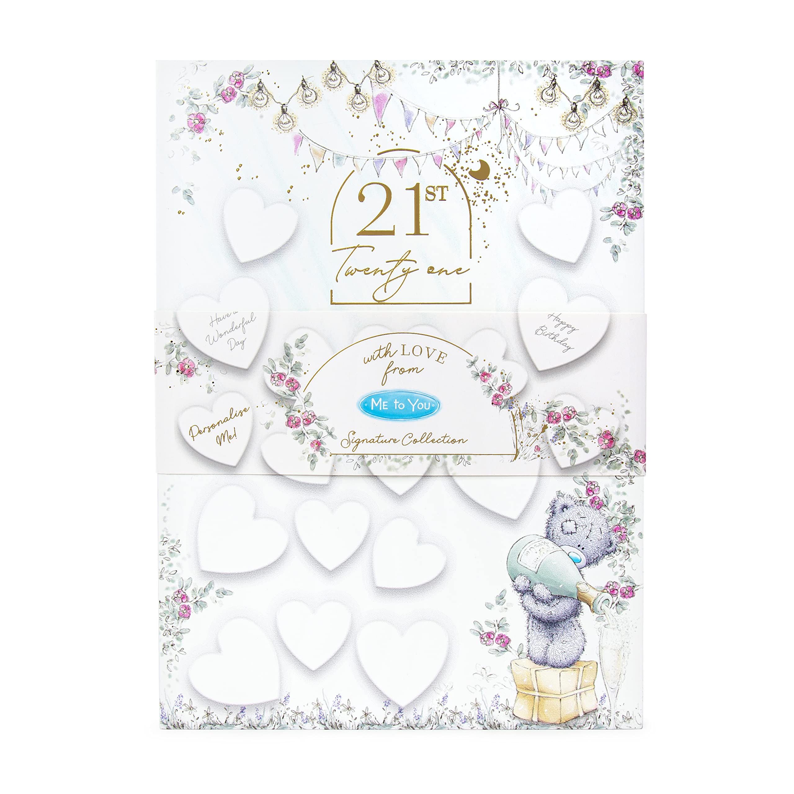 Me To You Bear 21st Personalisable Message Plaque