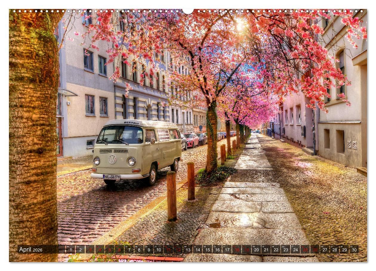 Mein schönes Halle Saale 2026 (hochwertiger Premium Wandkalender 2026 DIN A2 quer), Kunstdruck in Hochglanz