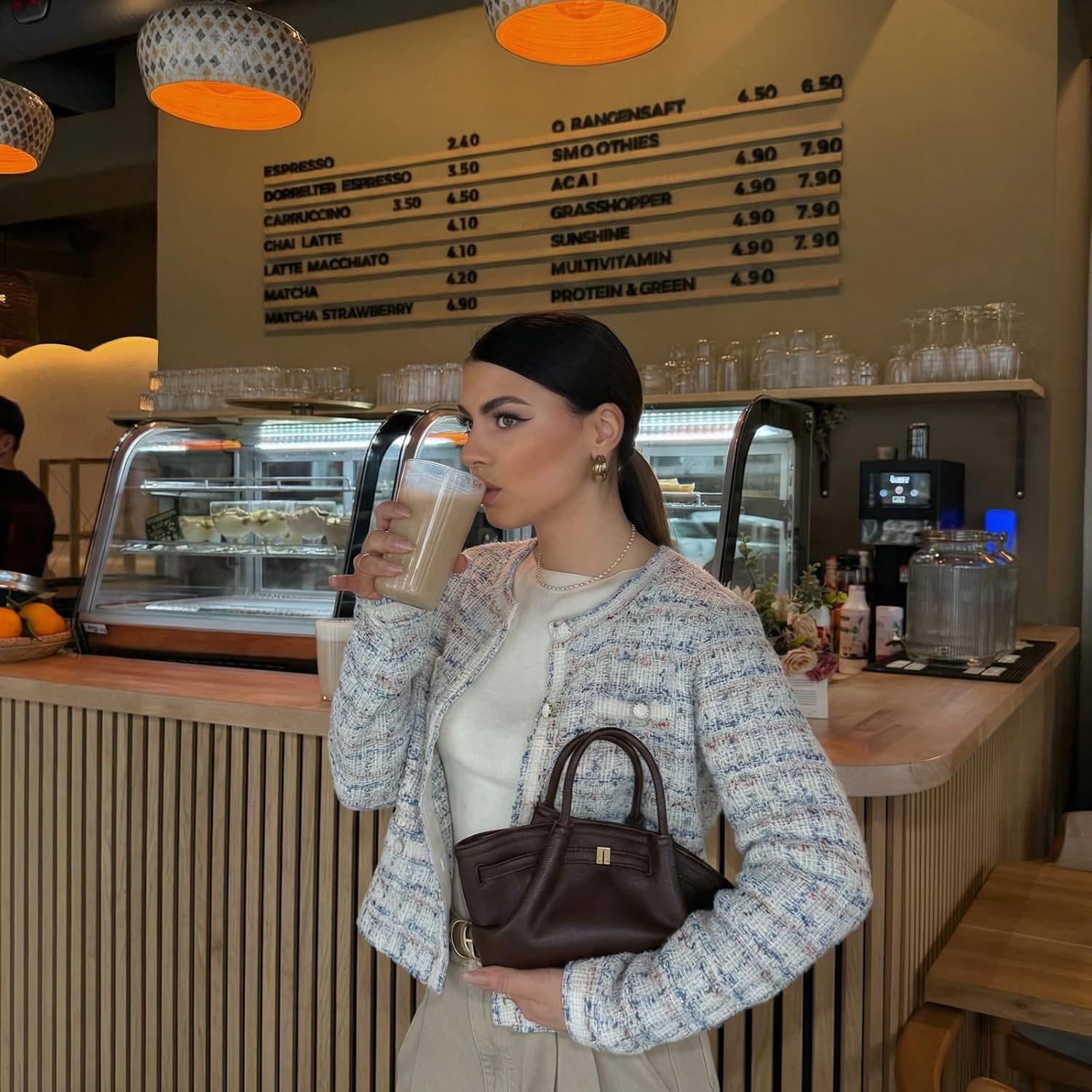 GOELIA Women Wool Blend Lightweight Cardigan Sweaters 2026 Spring Business Casual Solid Long Sleeve Knitted Cardigan Top