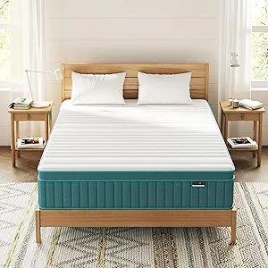 Firm Full Mattress, 14 Inch Cooling-Gel Memory Foam & Pocket Spring Hybrid Mattress,Firm Feel,Full Bed Mattresses in a Box, CertiPUR-US Certified