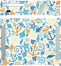'Disagu SF de SDI de 3384 _ 1037 Diseño Protector de Pantalla para Microsoft Xbox 360 liegend – Diseño mar patrón Azul de Amarillo Transparente