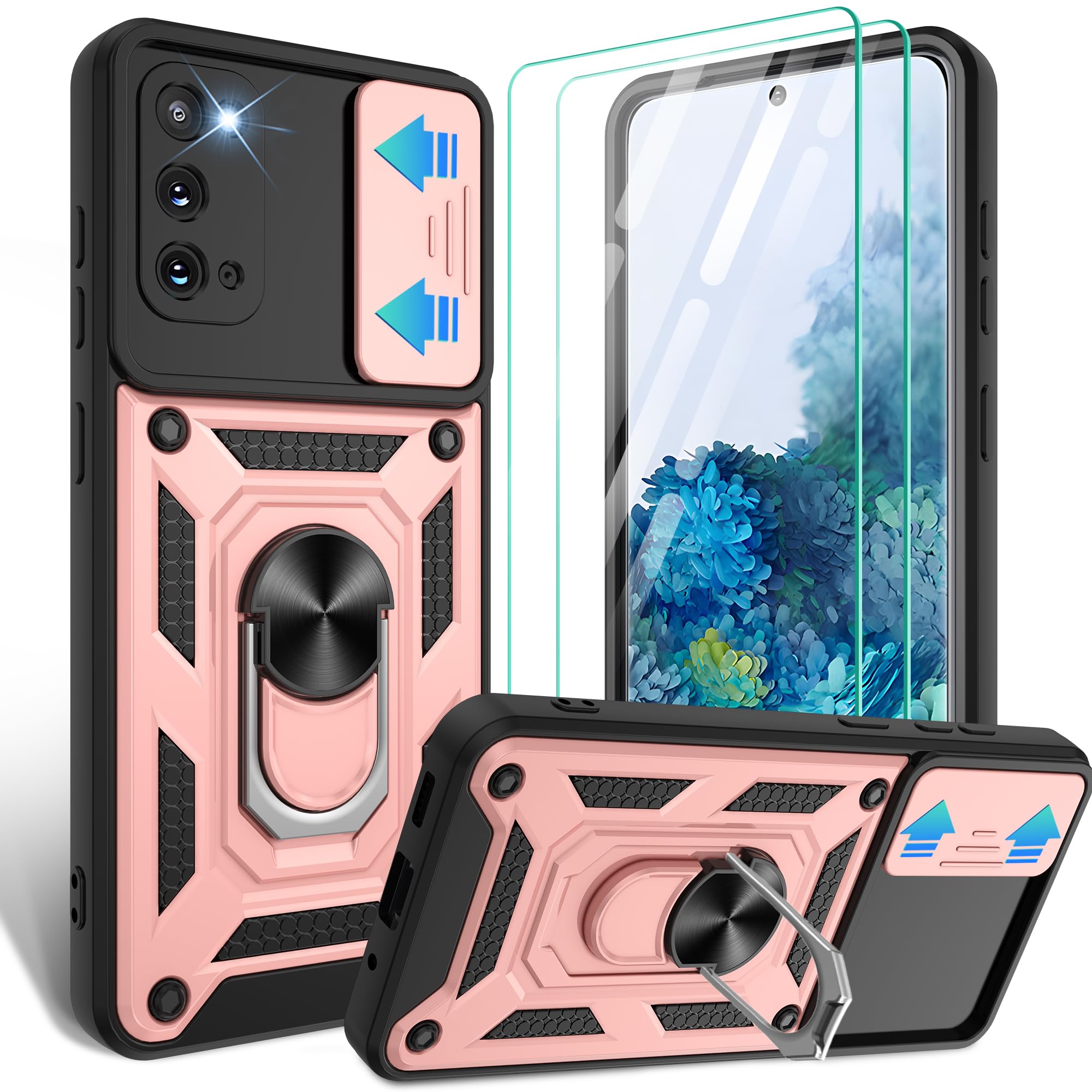 Coque Samsung S20 anneau rotatif 360 et béquille intégrée - 8