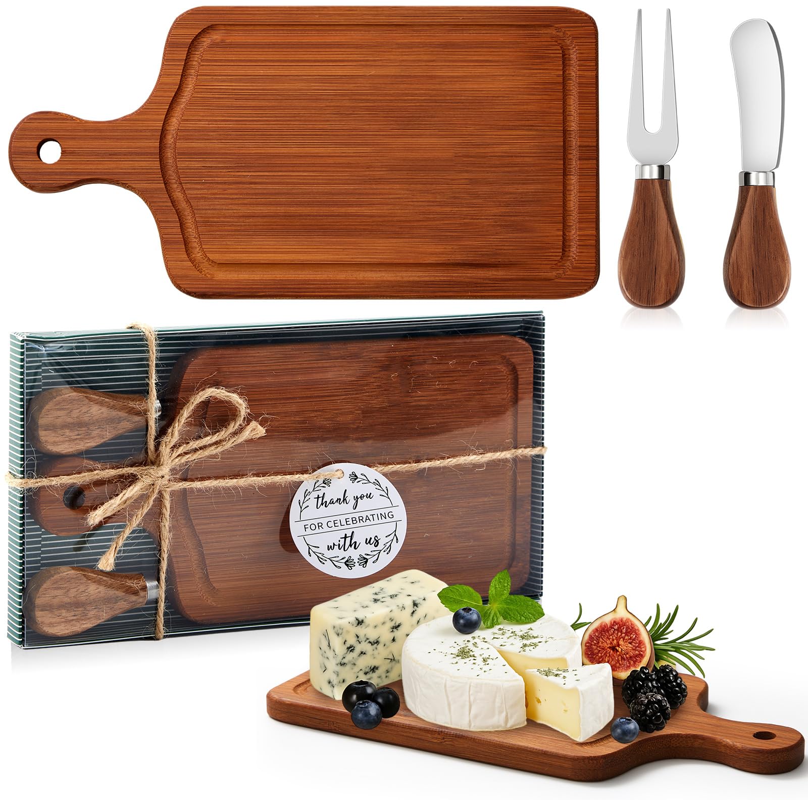 Ziliny 1 Sets Baby Shower Prizes Mini Charcuterie Board, Carbonized Color