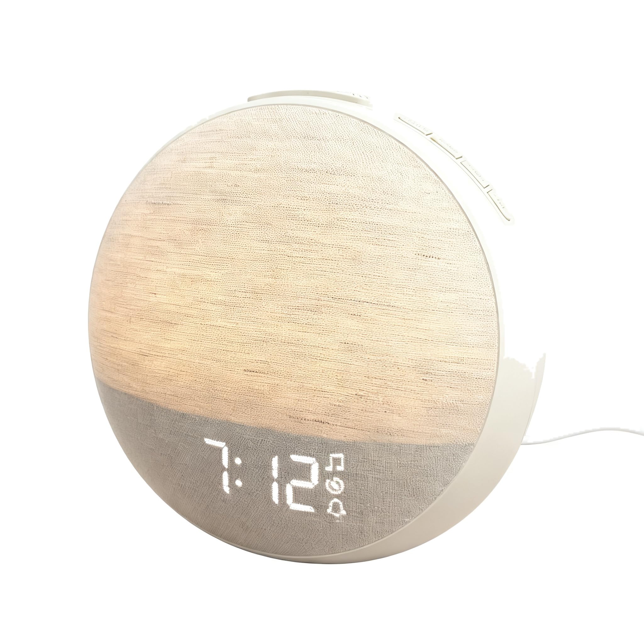YIXANNX Sunrise Alarm Clock Dual Function Alarm Lamp Seven Color Mood
