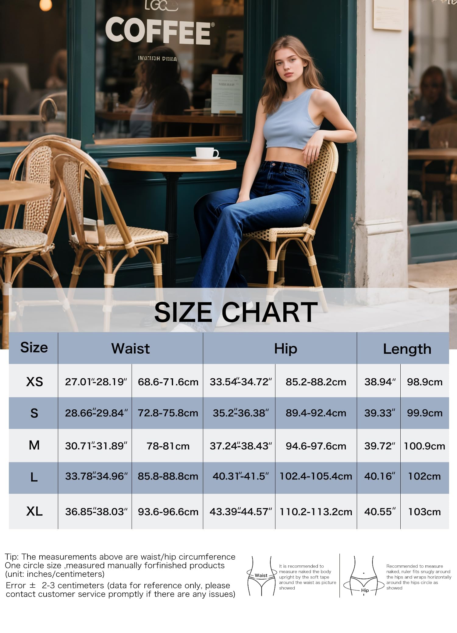LaiEr Donna Jeans da Alta Elasticità,Skinny e con Tasche a Cerniera per Il Fitness, Morbidi e Comodi Pantaloni Bootcut Adatti per Lo Sport e Il Fitness,con Tasche Laterali,(Blu Scuro,M)
