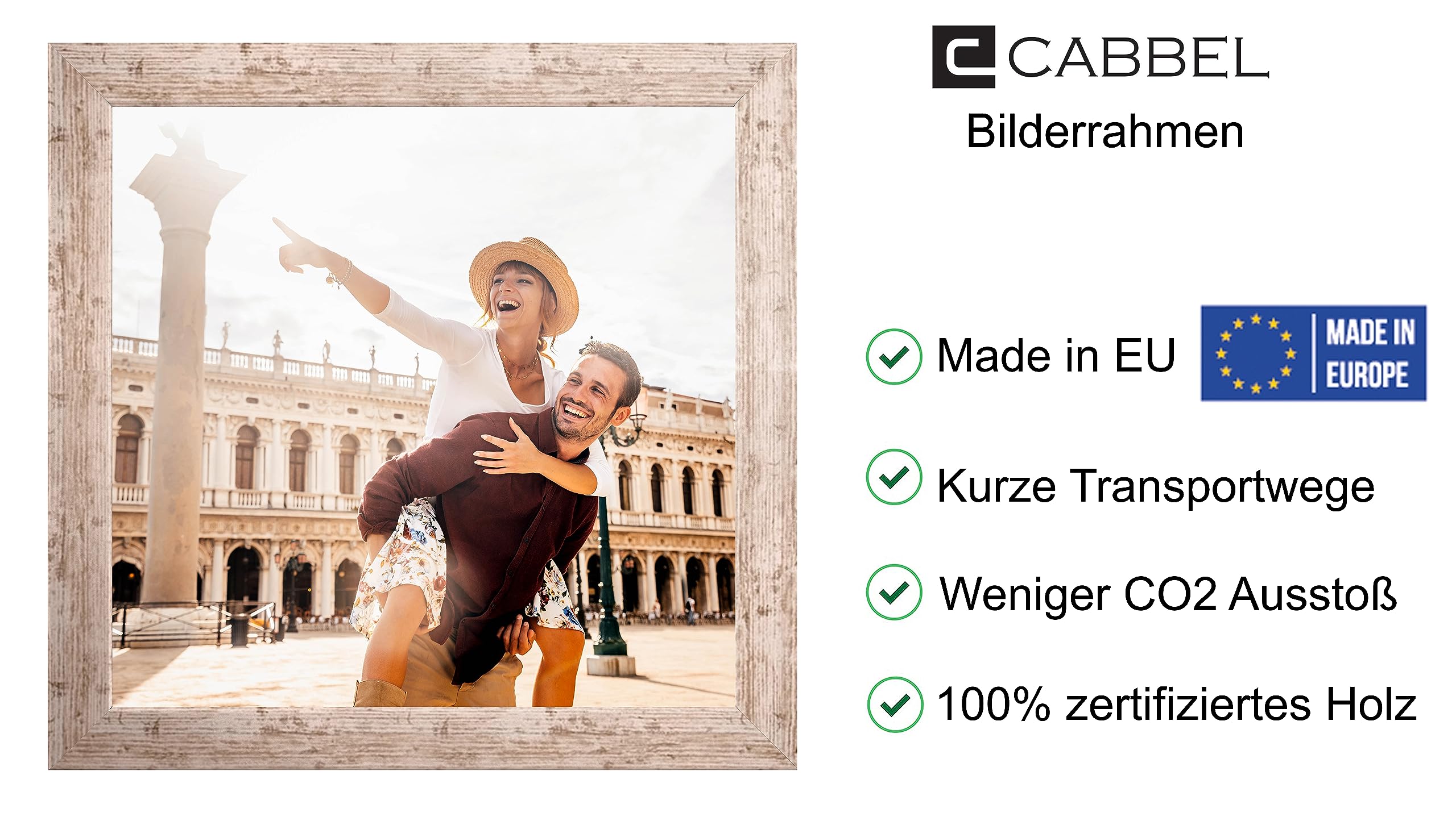 Cornice 20x20cm In Legno Betulla - Con Vetro Plexi Infrangibile, Per Foto E Decorazioni - Foto 5