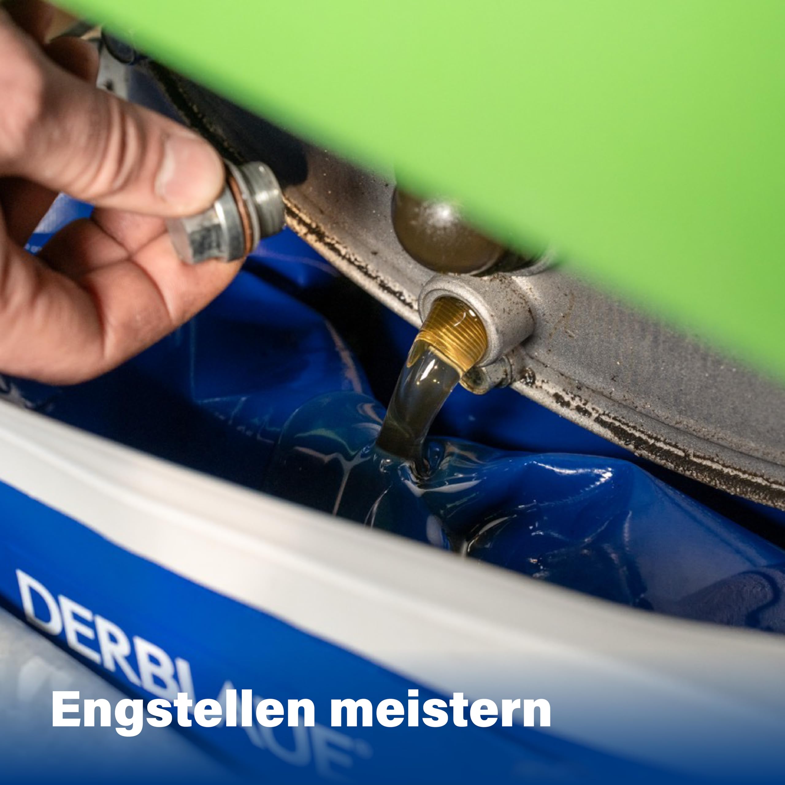 DERBLAUE® 10L Profi-Wanne flexibel – Magnetische Auffangwanne für engste Baustellen, knickbar, ideal für Ölwechsel & Heizungswartung