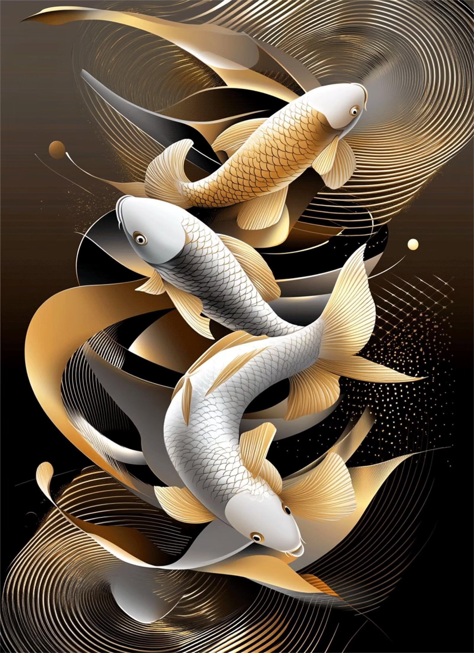 Puzzle 3000 elementów dla dorosłych 3000 sztuk, puzzle ze zwierzętami, gry edukacyjne, drewniane puzzle, złota rybka, prezenty dla nastoletnich chłopców w wieku 14-16 lat, 122 x 81 cm, g-641