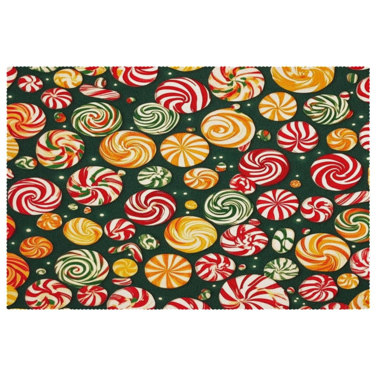 Sets de table colorés lot de 6 lavables 30x45 cm antidérapants pour la salle à manger