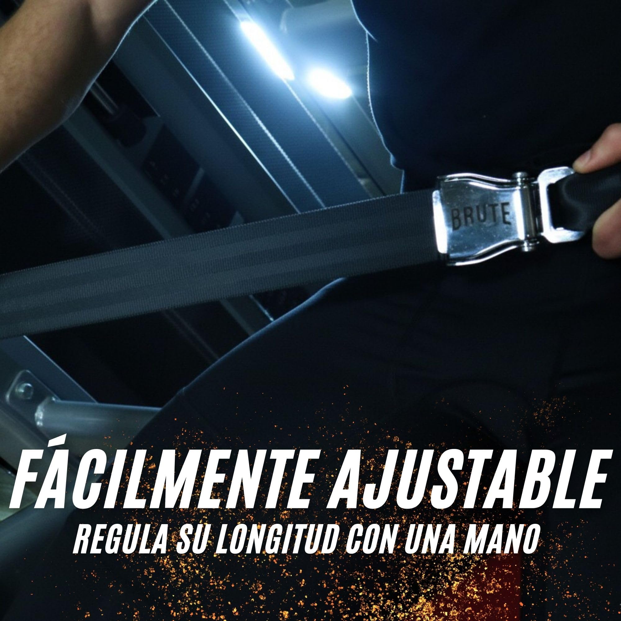 BRUTE Cinturon Avion Gym Cinturon Seguridad Gimnasio Anclaje Extensor Ajustable SeatBelt Gym Sujeccion Maquina Cuadriceps Entrenamiento