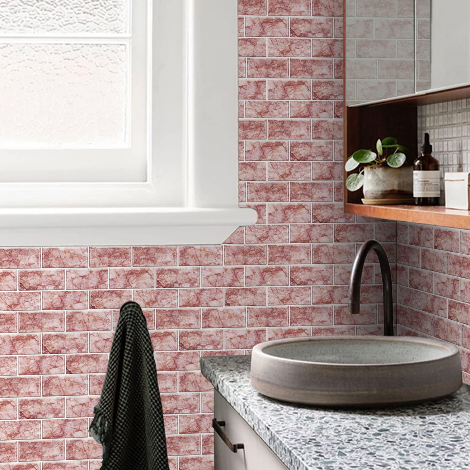 Pegatinas De Vinilo Para Pared - Azulejos Adhesivos Decorativos 15x30cm, Ideales Para Cocina Y Baño