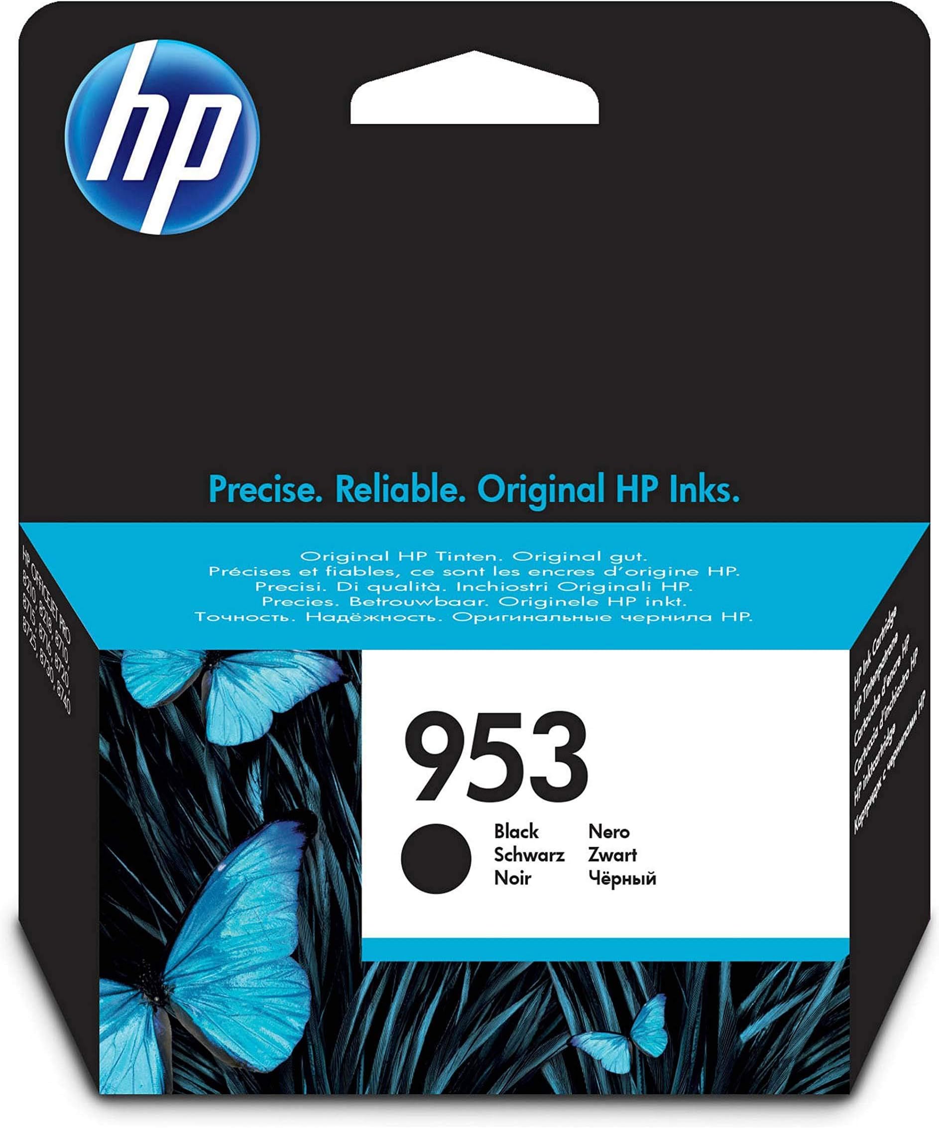 HP|HP 953 Black Original Ink Cartridge|Black|900 pages|HP OfficeJet Pro 7720, 7730, 7740, 8120, 8720, 8730|L0S58AE.