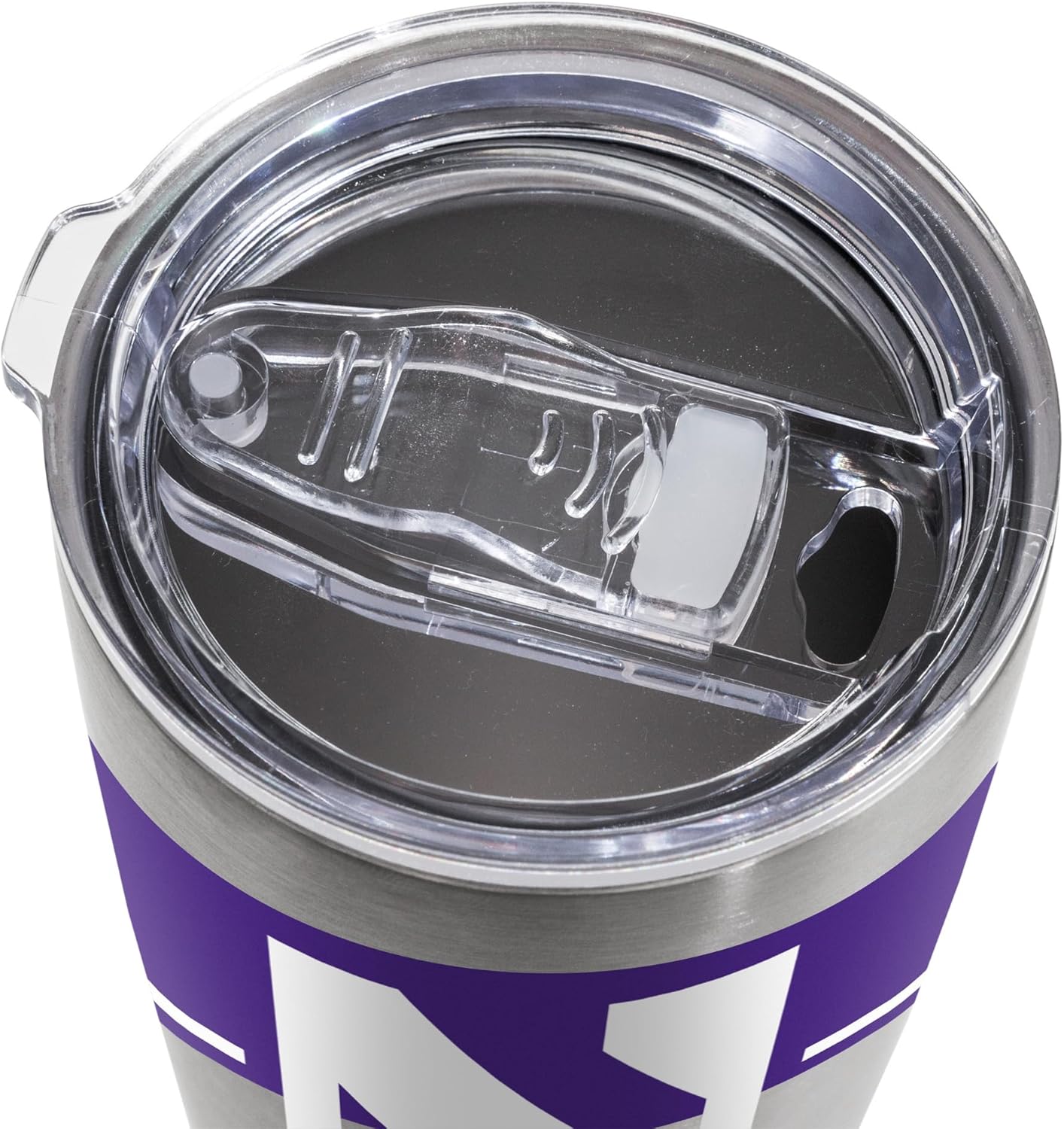 Rico Industries NCAA Northwestern Wildcats 20oz Stainless Steel Tumbler with Lid - Great For Coffee, Tea, Water or Cocktails - Image 5