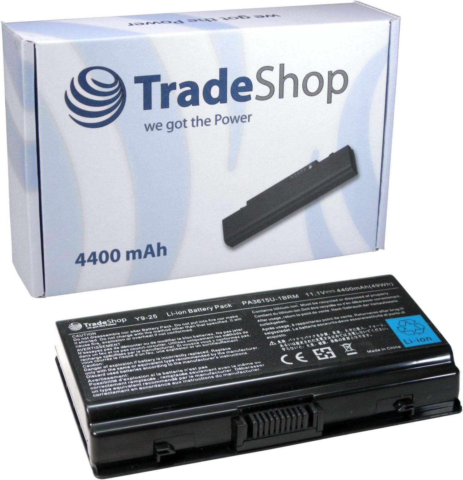 High-Performance Li-Ion Battery for Toshiba Equium L40-14I L40-156 L40-17M L-40-14-I L-40-156 L-40-17-M Equivalent to PA3615U-1BRM PA3615U-1BRS PABAS115 PA-3615-U-1-BRM PA-3615-U-1-BRS PABAS-115