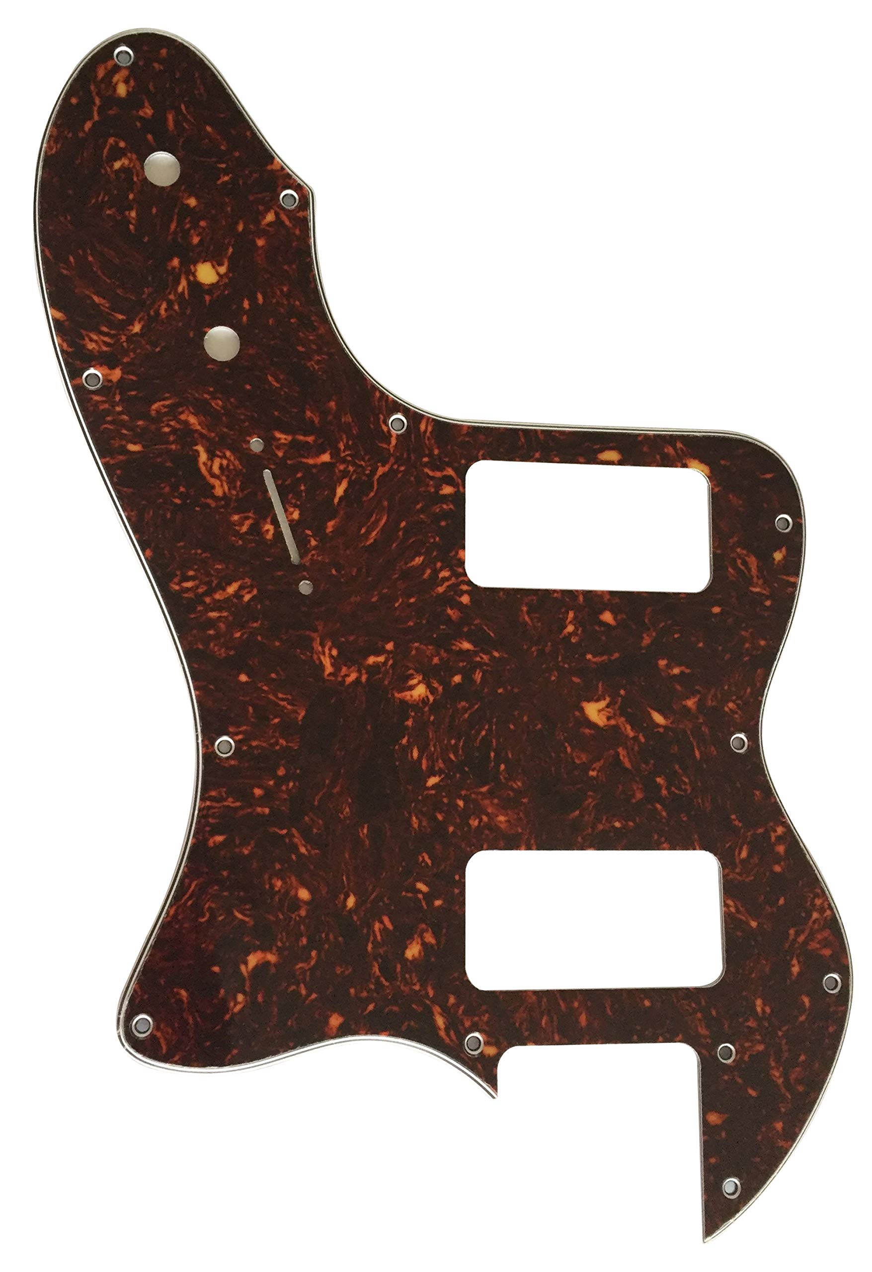 For Fender 72 Telecaster Thinline TV Jones Guitar pickguard Scratch Plate (4 Ply Brown Tortoise)