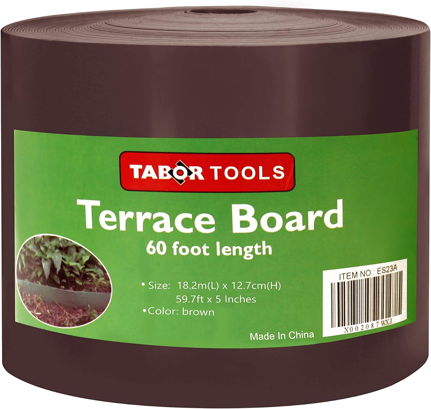 TABOR Tools 3-Piece Bulb Planting Garden Tool and Terrace Board, Landscape Edging Coil, Grass Barrier, Bender Board Garden Liner
