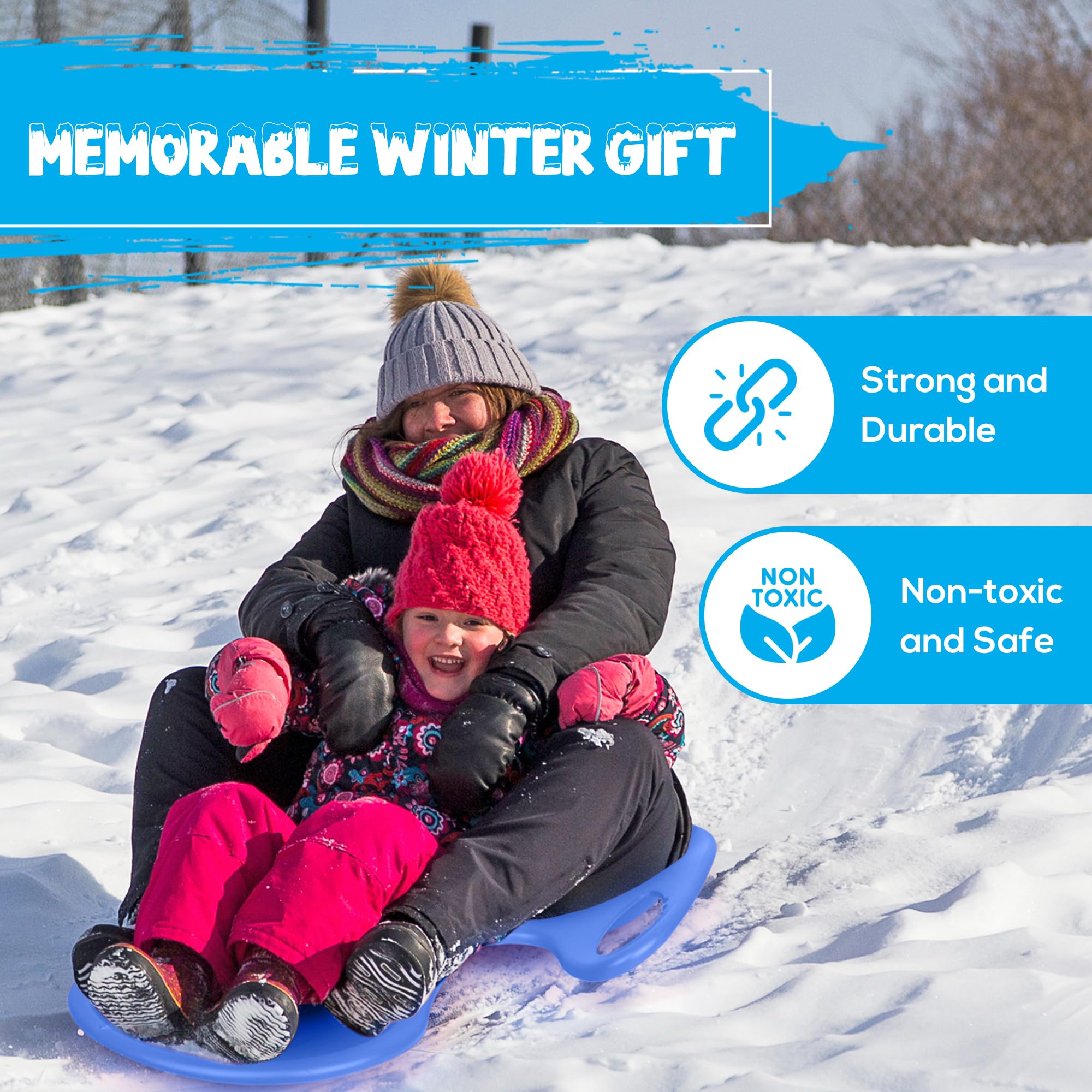 Toddler Snow Racer Slippery Racer Downhill Blitzer Arrow Snow Sled. Free Slippery Racer ...