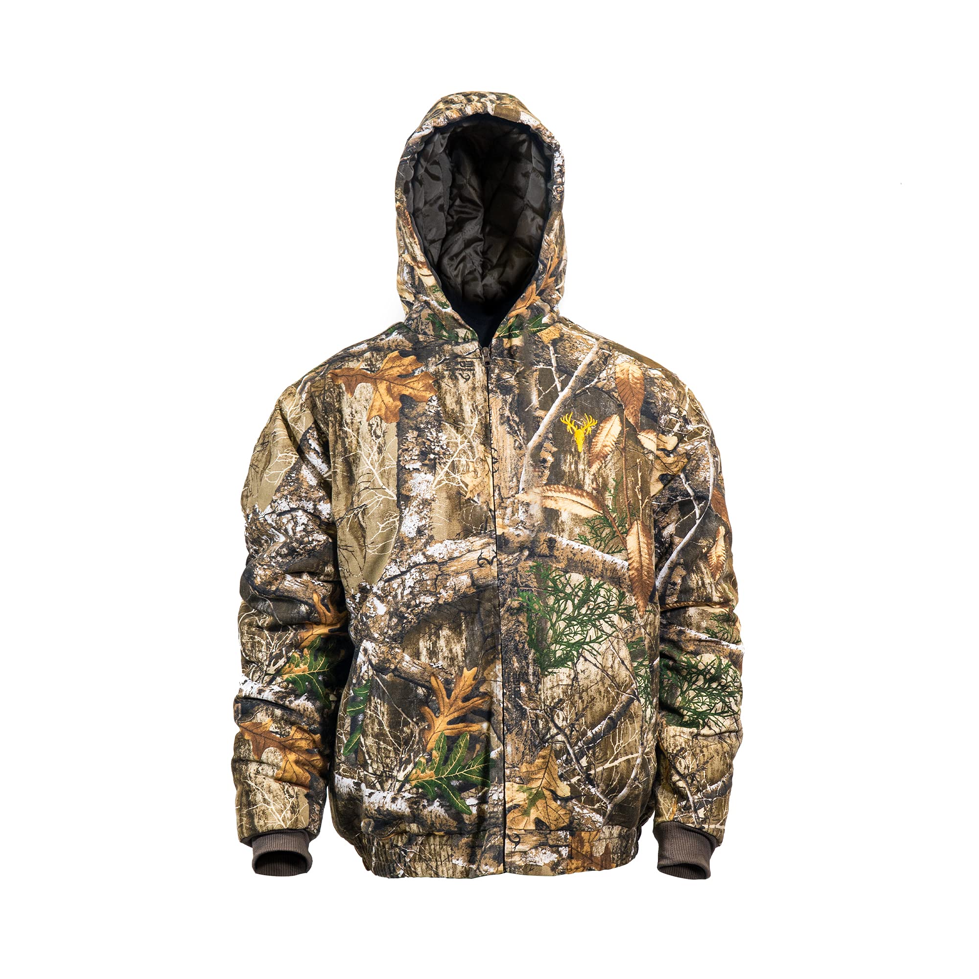 HOT SHOT Youth Insulated Twill Camo Hunting Jacket, Insulated Boy's Winter Coat, Ultra Quiet Camouflage Kids Hunting Gear
