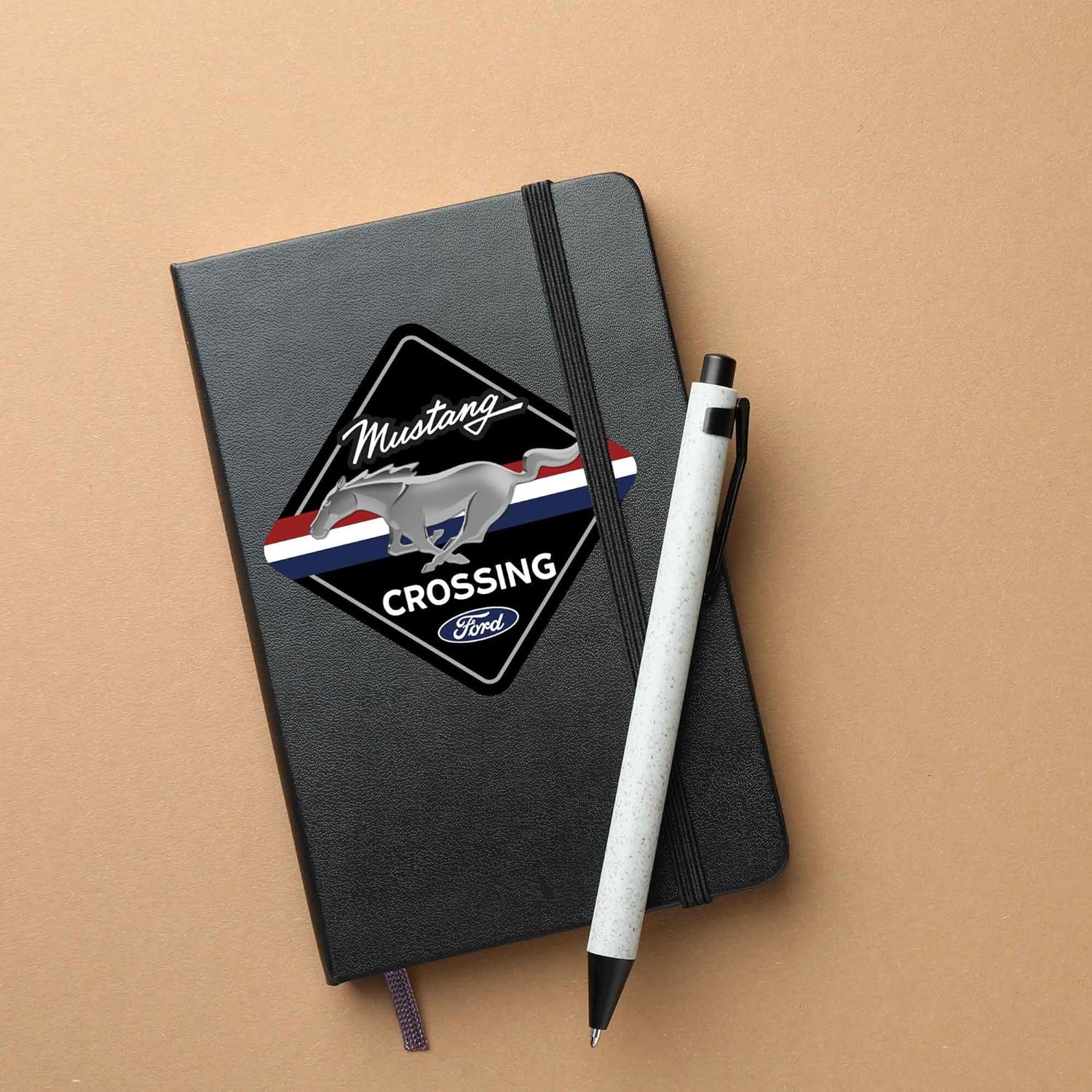 Ford Mustang Crossing Adhesive Vinyl Decal - Classic Mustang Sticker for Car, Laptop or Water Bottle - Image 6