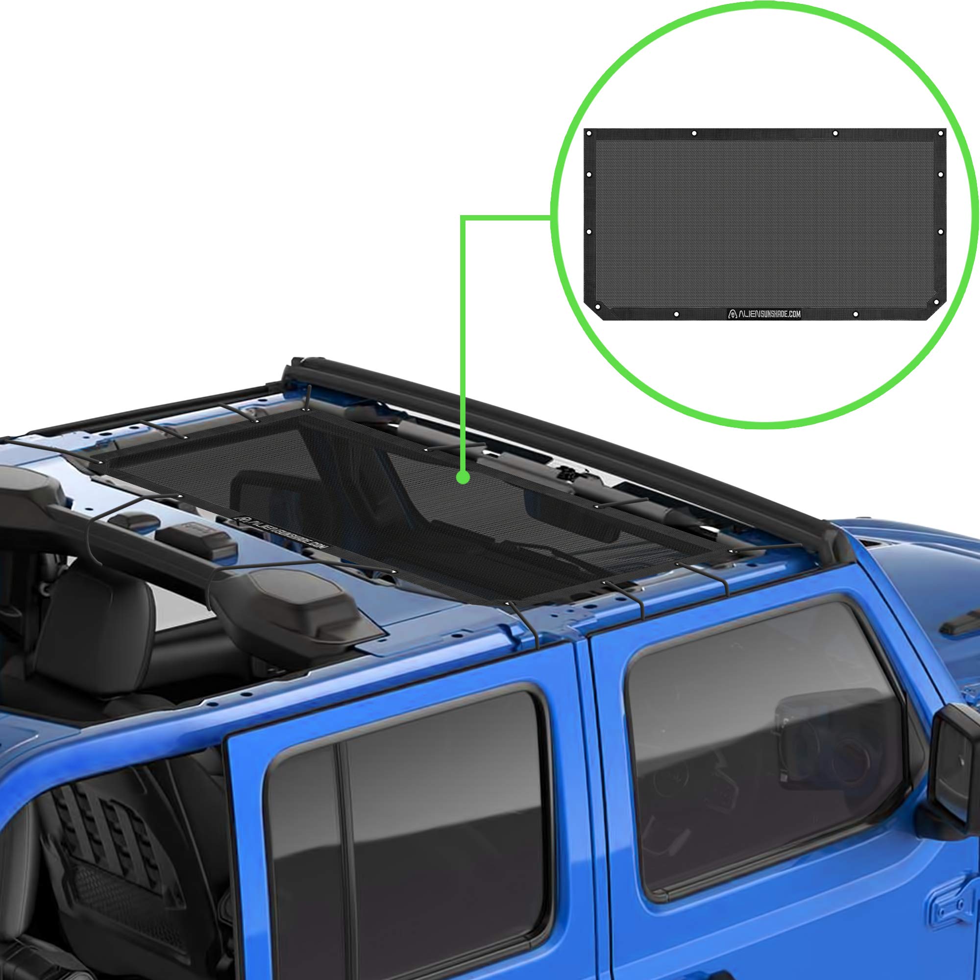 Buy Alien Sunshade Jeep Wrangler JL & JLU (20182023) Front Mesh Sun