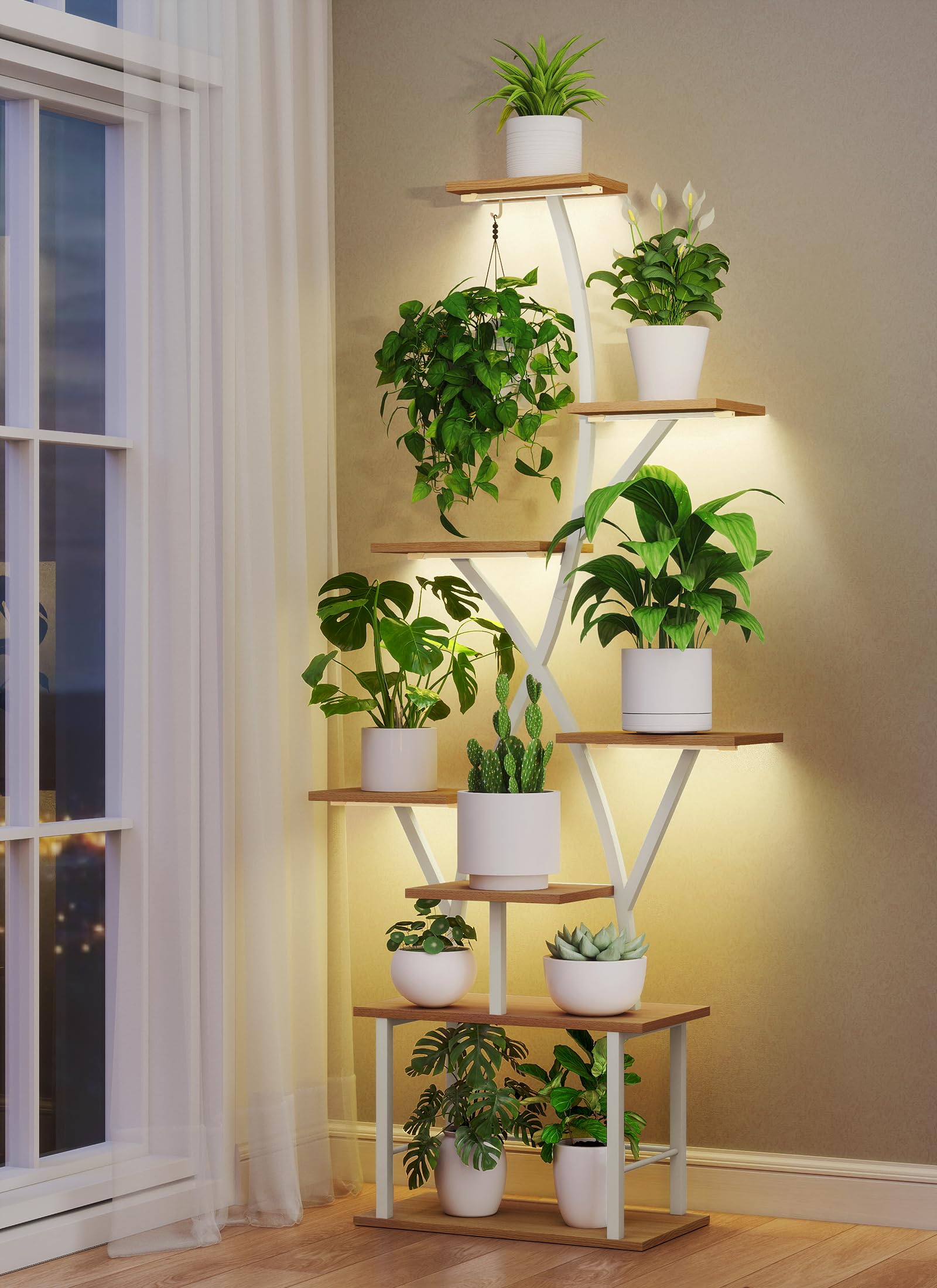 Amazon.com: Plant Stand Indoor with Grow Lights - 64