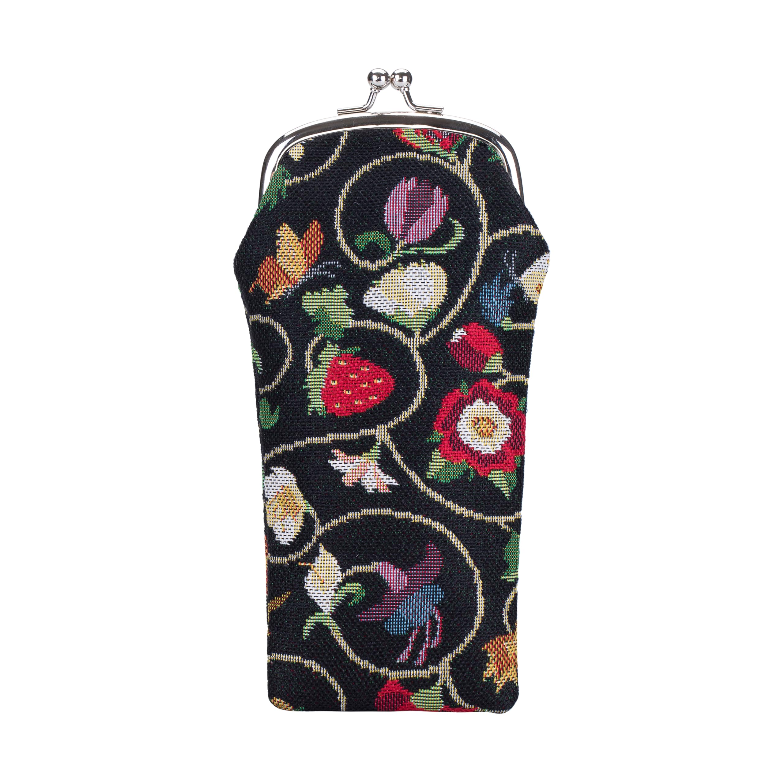 Signare Tapestry Glasses Case for Women Eyeglass Case with Garden Flower and Creatures (Jacobean Dream, GPCH-JACOB)
