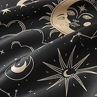 Vista 4 de EXQ Home - Funda de almohada de satén para cuidar el cabello y la piel, tamaño estándar, de seda con estampado negro, juego de 2 fundas con cierre